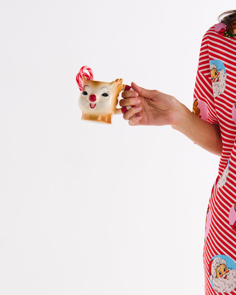 Rudolph and Santa Mug 2P Set