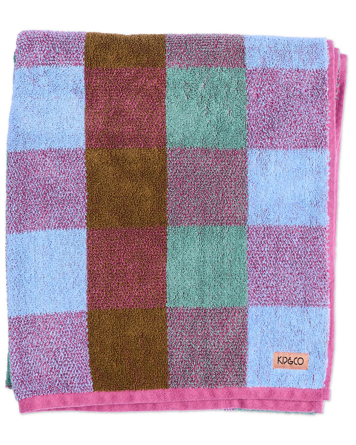 Bondi Tartan Terry Bath Sheet