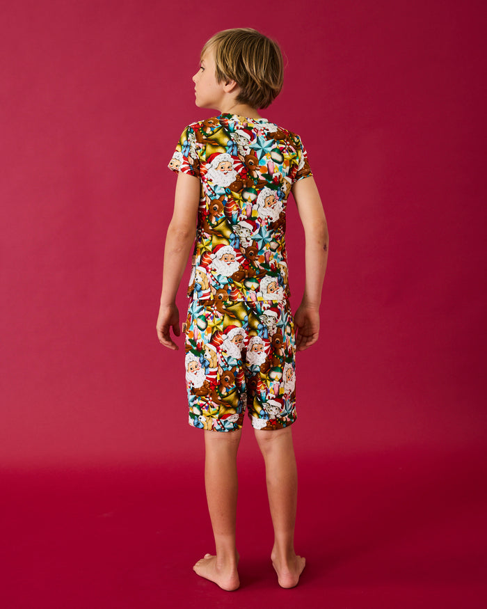 Christmas Time Kids Organic Cotton Short Sleeve Tee & Short Pyjama Set