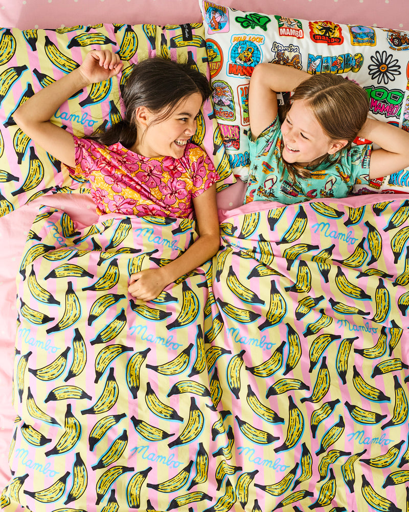 Kip&Co x Mambo Going Bananas Organic Cotton Quilt Cover