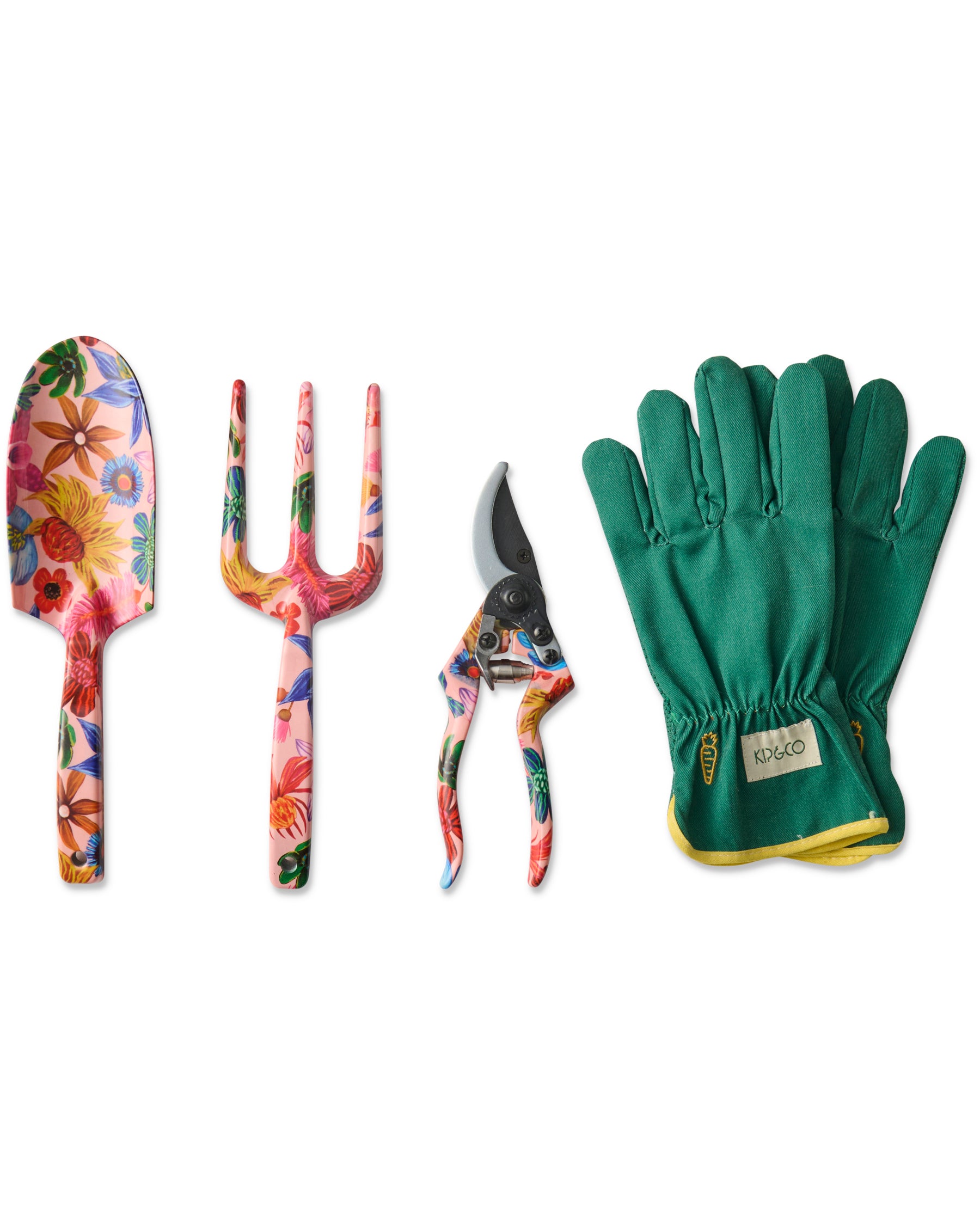 Wild Flowers In Bloom Garden Tools and Gloves Set