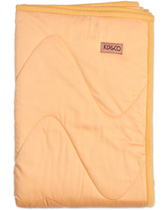 Glow In Yellow Bamboo Cotton Quilted Cot Bedspread