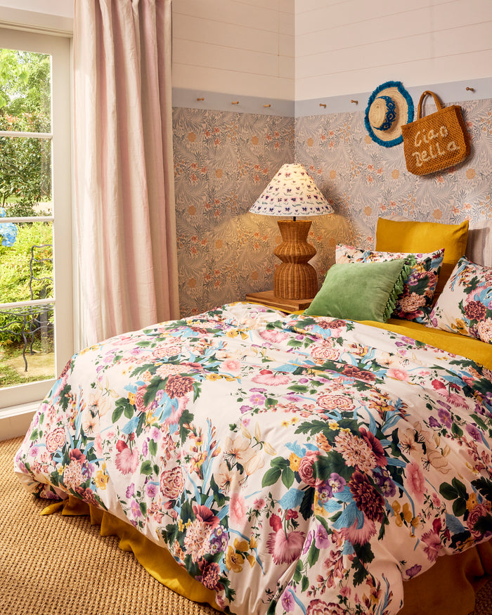 Belle Floral Organic Cotton Quilt Cover