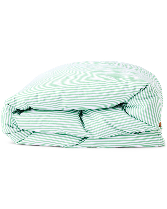 Tarragon Stripe Organic Cotton Quilt Cover