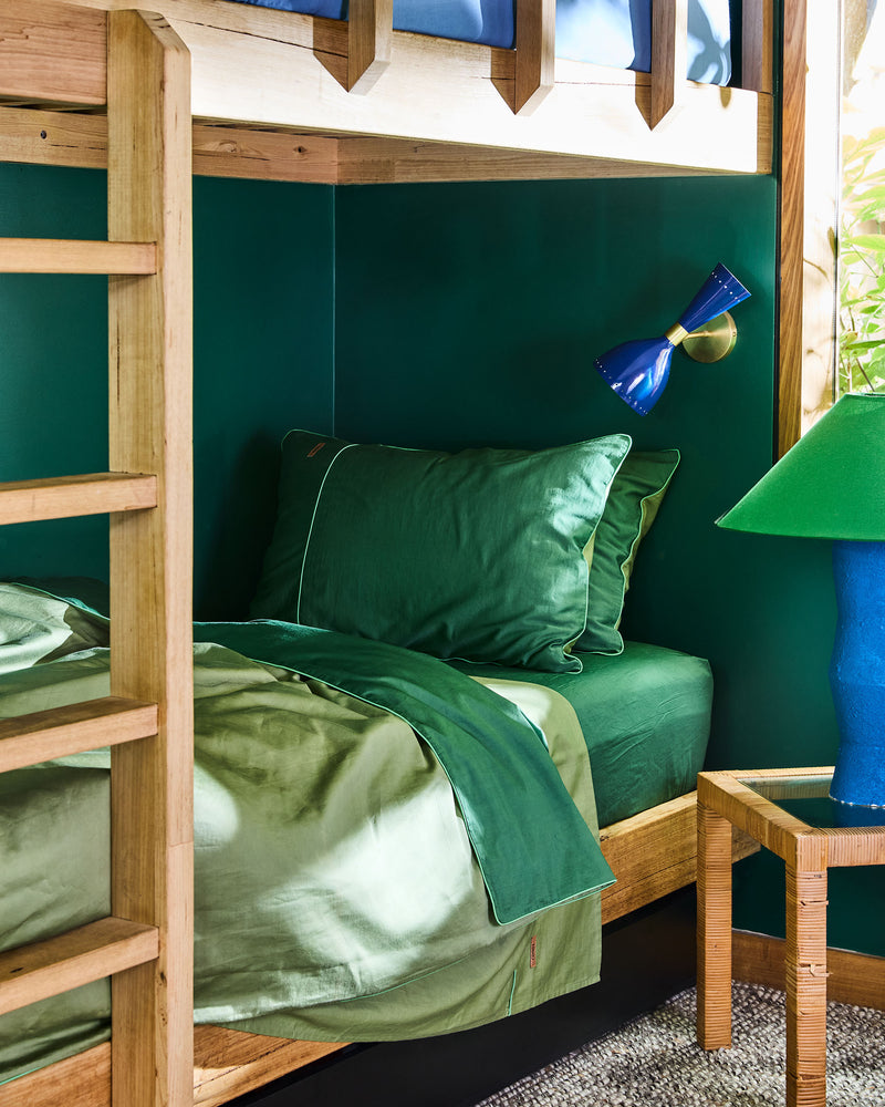 Glow In Avocado Bamboo Cotton Flat Sheet