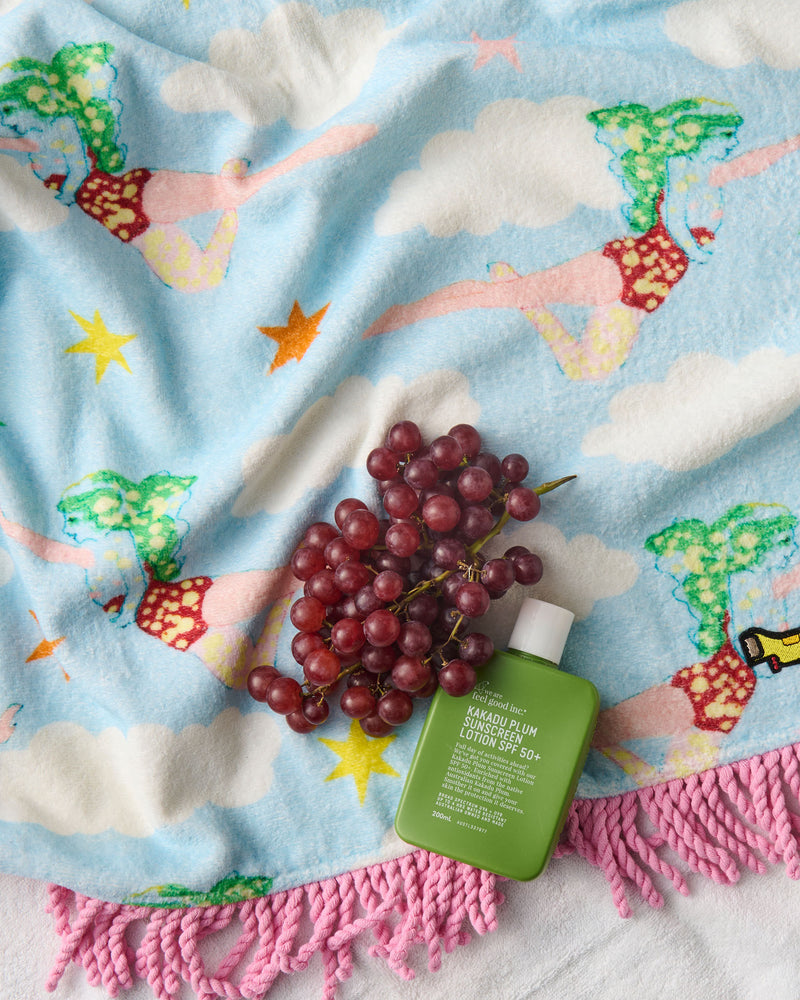 Kip&Co x The Beatles Lucy In The Sky With Diamonds Terry Beach Towel