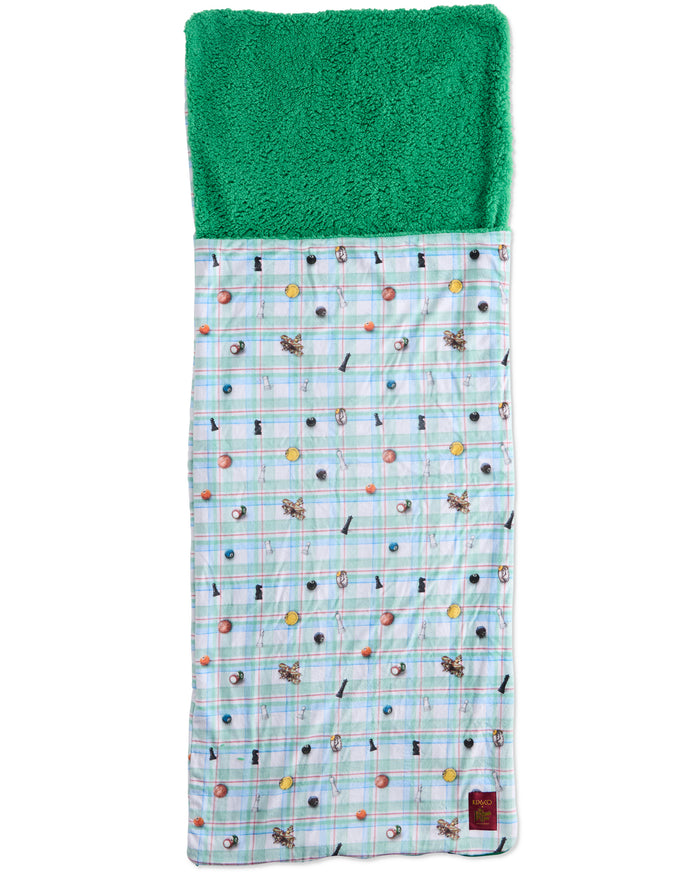 Kip&Co x Eleventh Hour Snookered Tartan Kids Kuddle Sleeping Bag