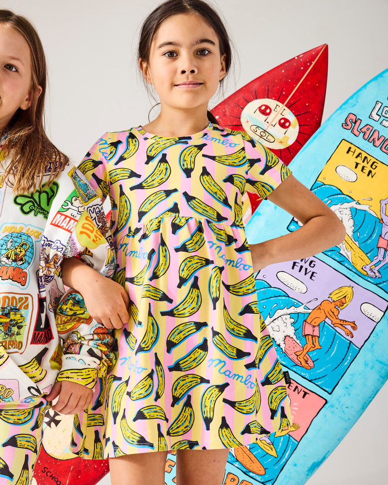 Kip&Co x Mambo Going Bananas Organic Cotton Everyday Dress