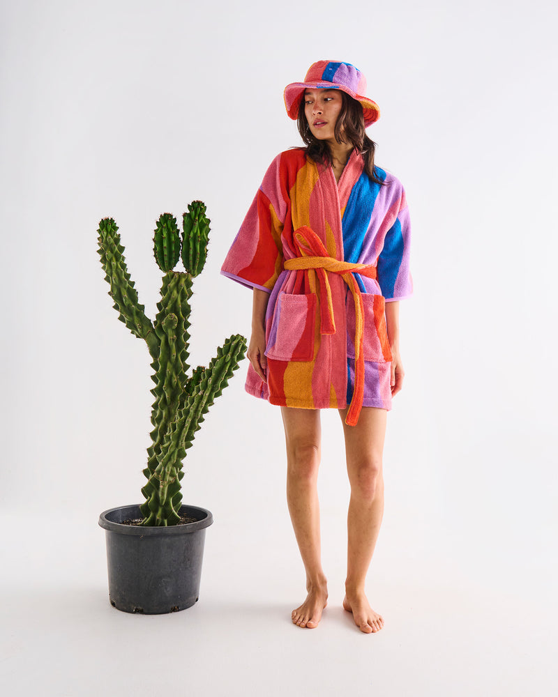 Surfs Up Terry Mini Robe