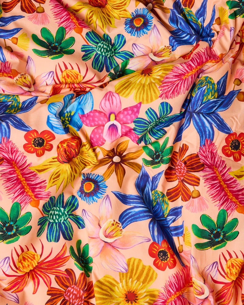 Wild Flowers In Bloom Organic Cotton Quilt Cover