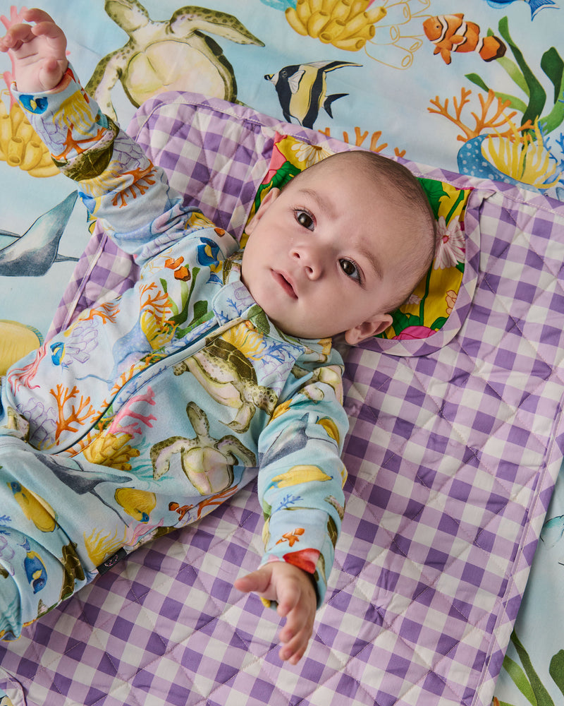 Follow The Sun Yellow Baby Change Mat