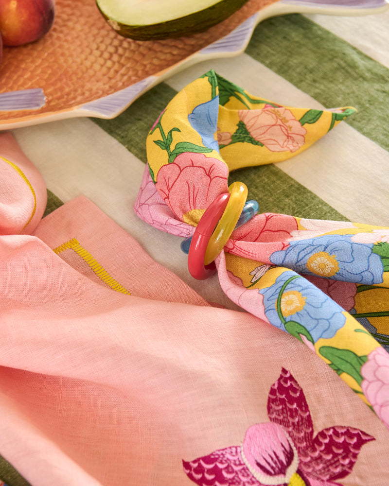 Follow The Sun Yellow 4P Napkin Set