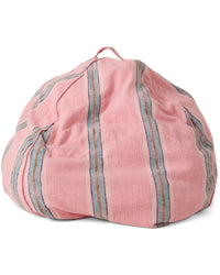 Tickled Pink Stripe Woven Beanbag