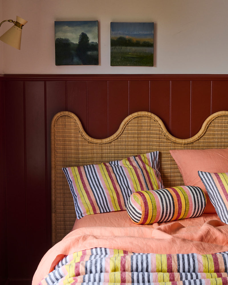 Casablanca Stripe Woven Bolster Cushion