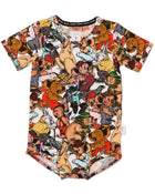 Kip&Co x Blinky Bill Blinky And Friends Organic Short Sleeve Romper