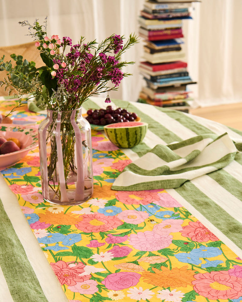 Follow The Sun Yellow Table Runner