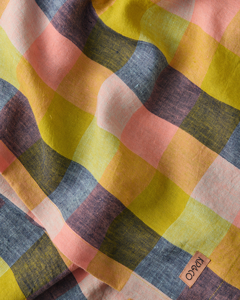 Florida Tartan Tea Towel