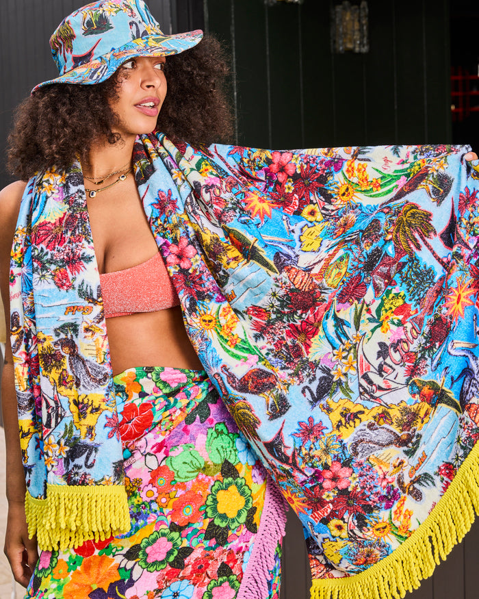 Kip&Co x Romance Was Born Ozzie Printed Terry Beach Towel