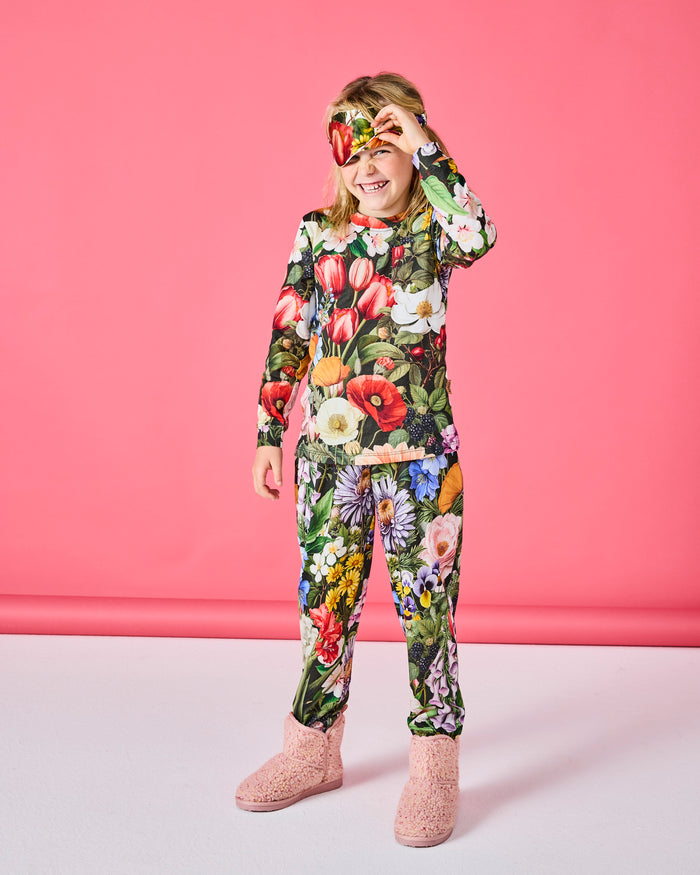 Cottage Garden Eden Kids Organic Cotton Long Sleeve Top & Pant Pyjama Set