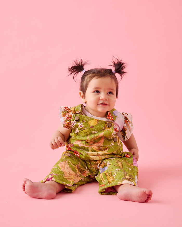 Kip&Co x Fairyland Frolicking In The Fields Baby Cotton Drill Overalls
