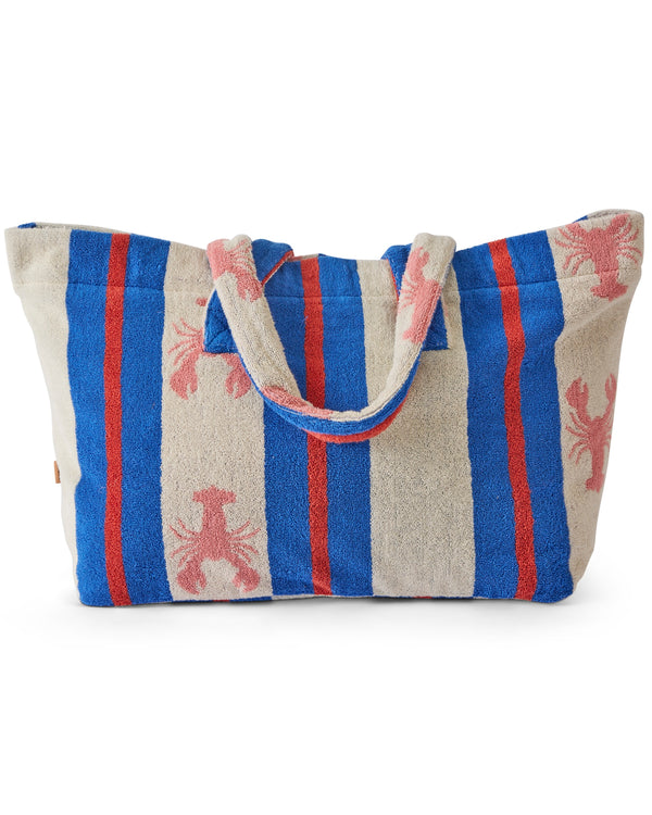 Lobster Fan Club Terry Oversized Beach Bag