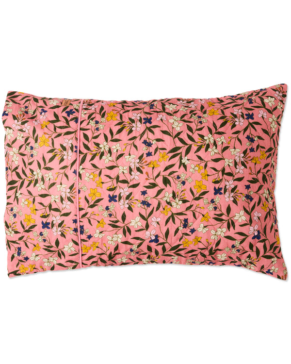 Canopy Blush Linen Quilted Pillowcases