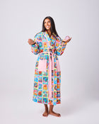 Zodiac Quilted Cotton Robe