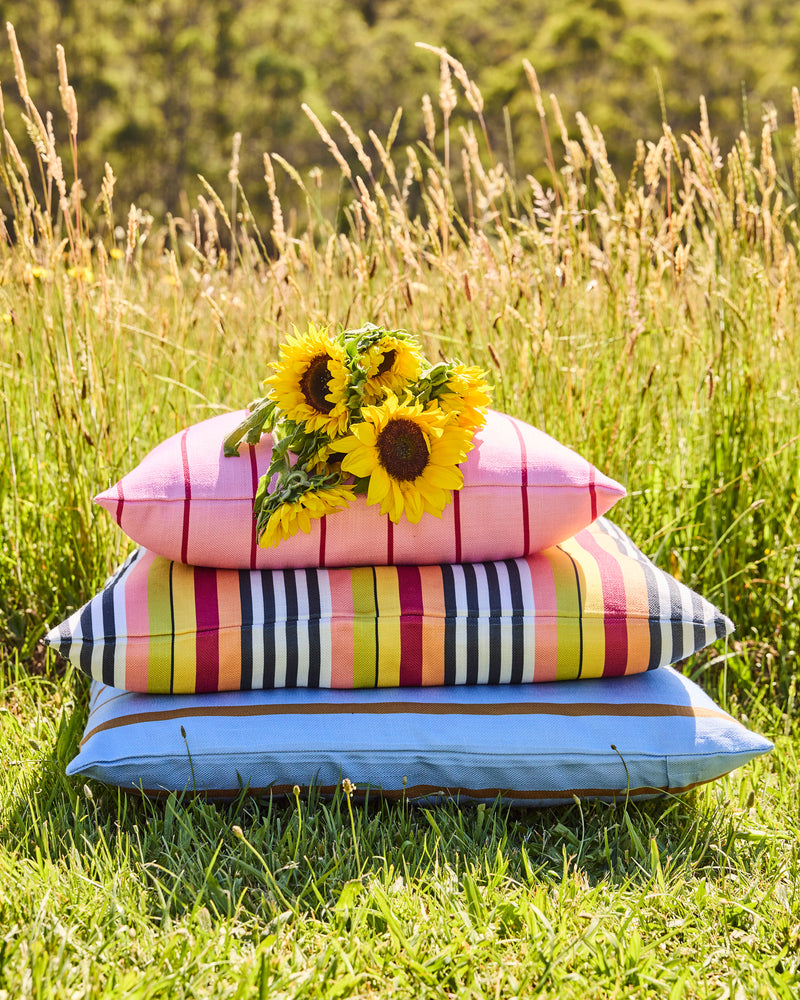 Iced Vovo Stripe Outdoor Cushion
