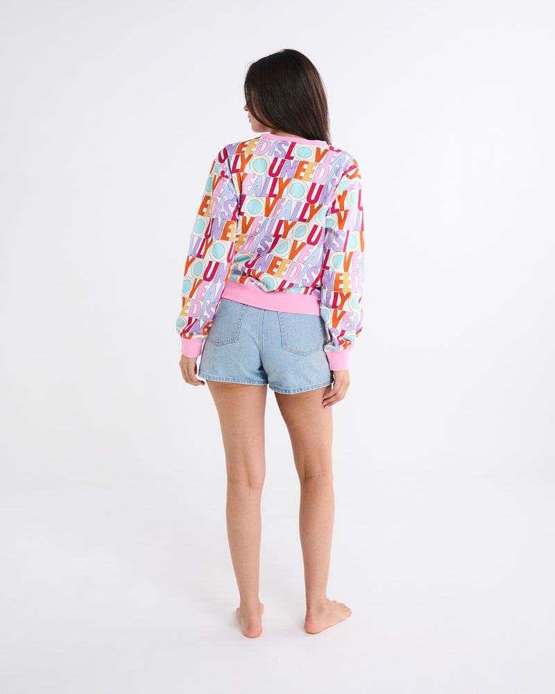 Kip&Co x The Beatles All You Need Is Love Adult Organic Cotton Sweater