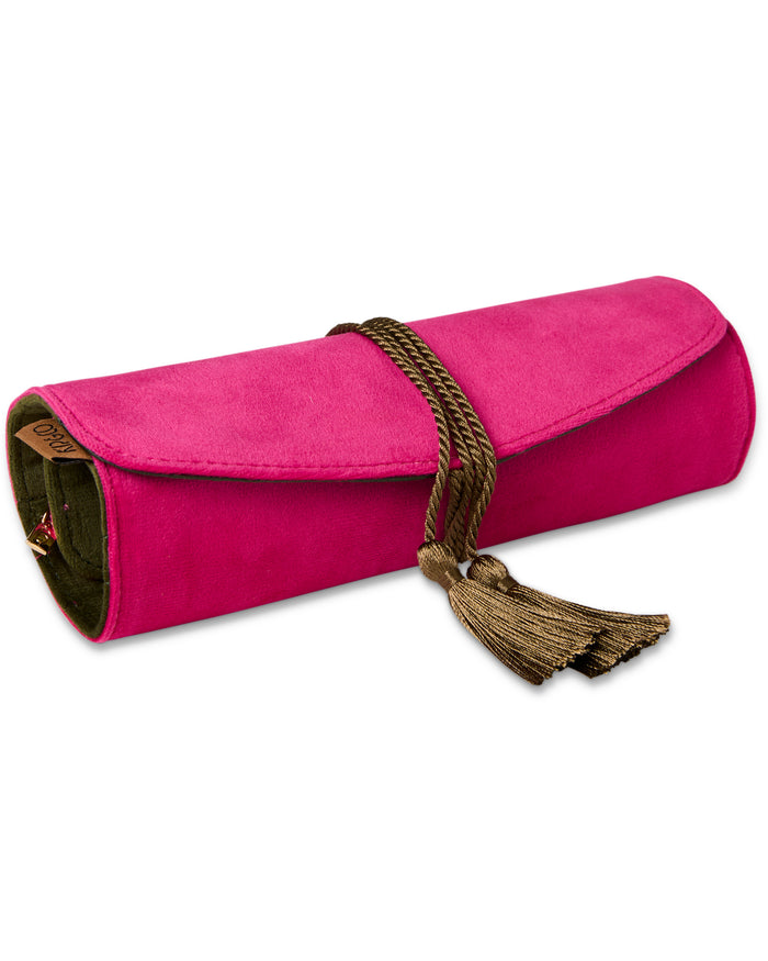 Prickly Pear Velvet Jewellery Roll