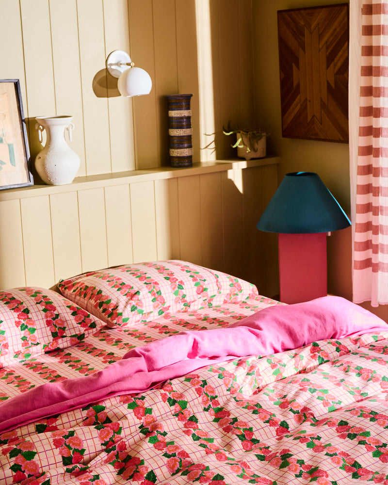 Rose Link Flannelette Fitted Sheet
