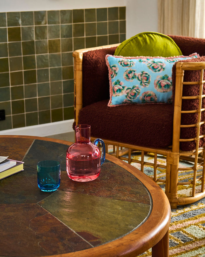 Blue Robin Carafe & Glass