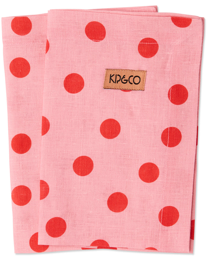 Polkadot Pink 4P Napkin Set