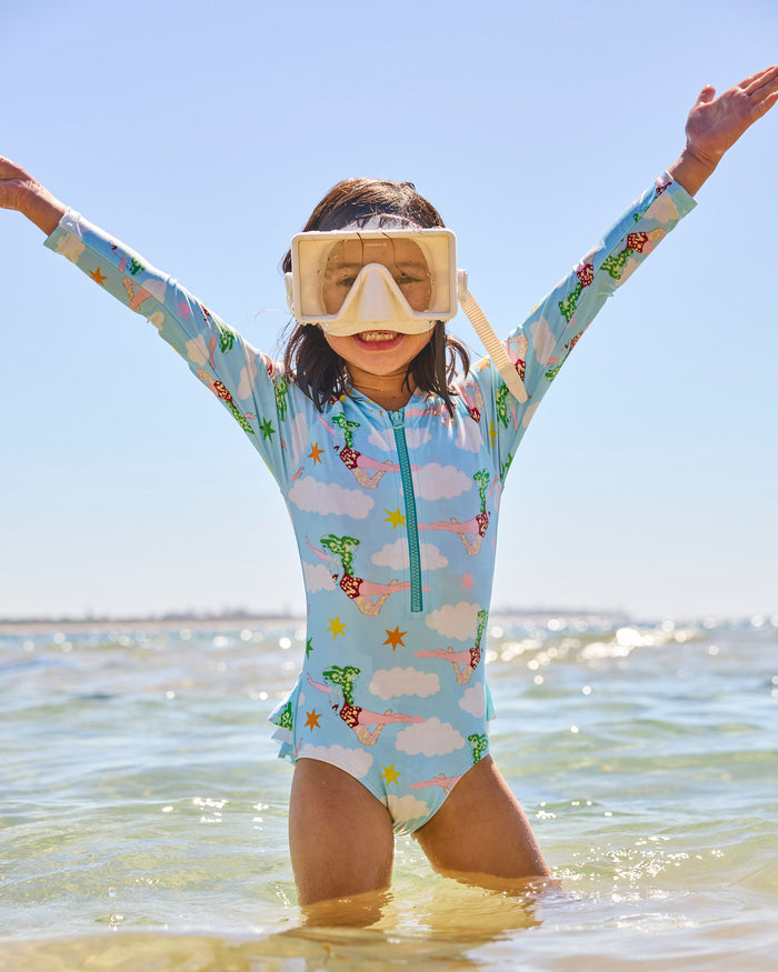 Kip&Co x The Beatles Lucy In The Sky With Diamonds Long Sleeve Bathers