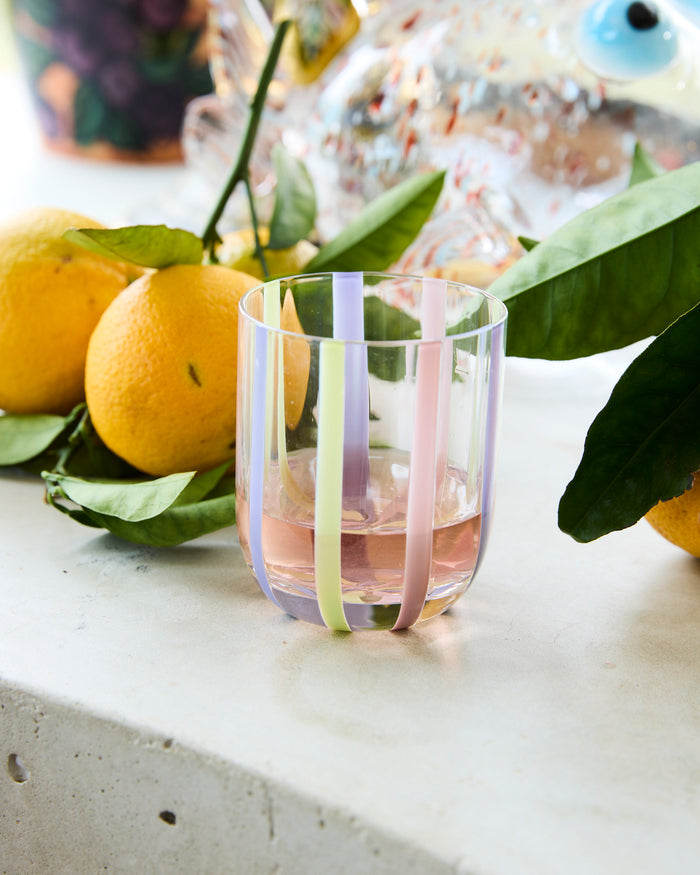 Neptune Stripe Tumbler Glass 2P Set