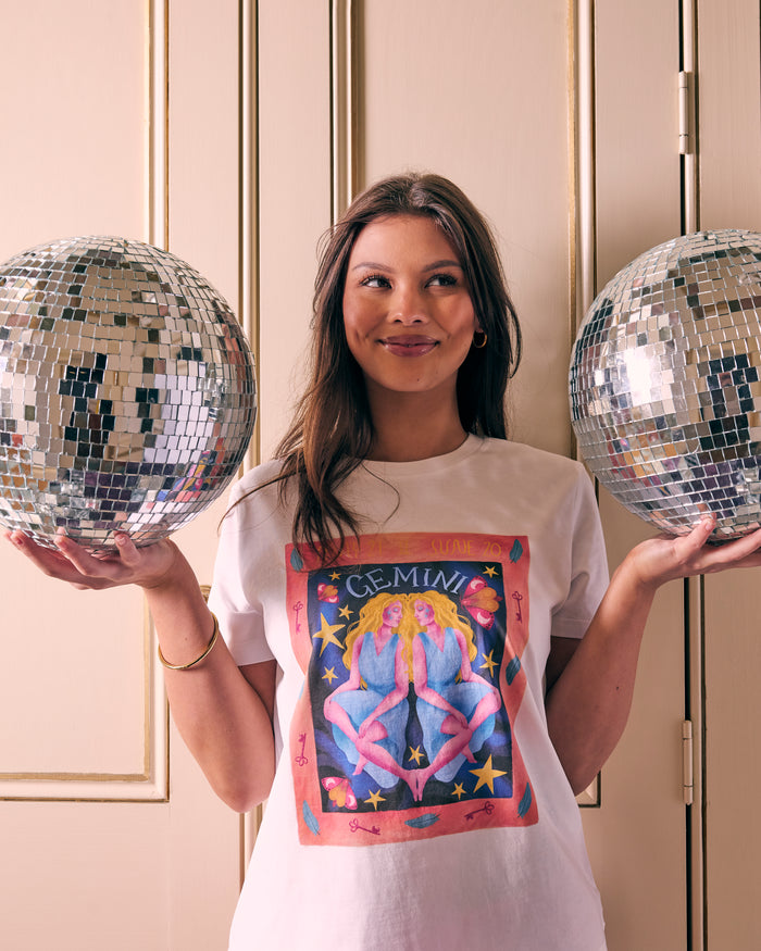 Zodiac Gemini Adult Organic Cotton T-shirt
