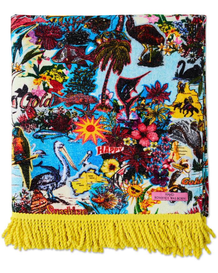 Kip&Co x Romance Was Born Ozzie Printed Terry Beach Towel