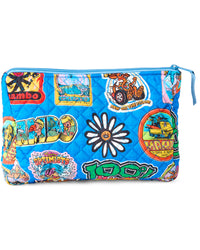 Kip&Co x Mambo Sticker Club Quilted Cotton Toiletry Purse