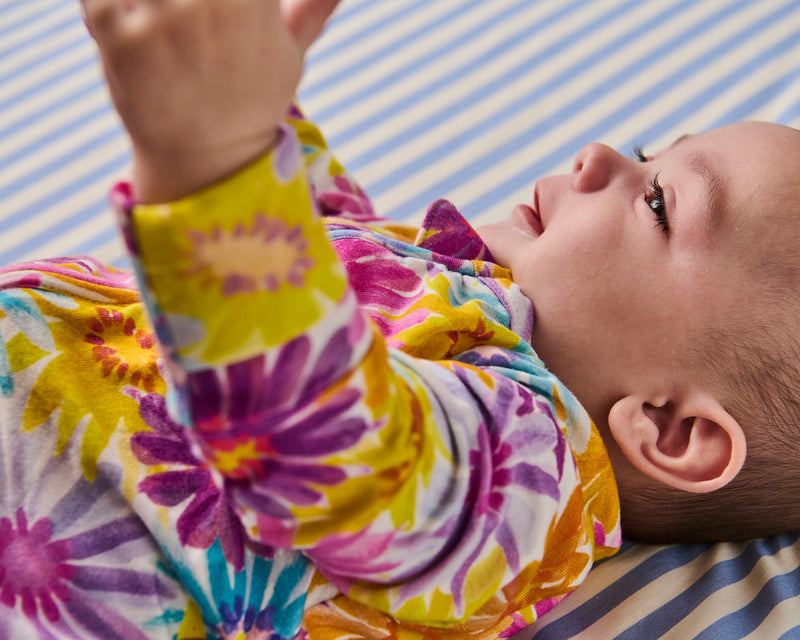 Petal Power Organic Long Sleeve Zip Romper