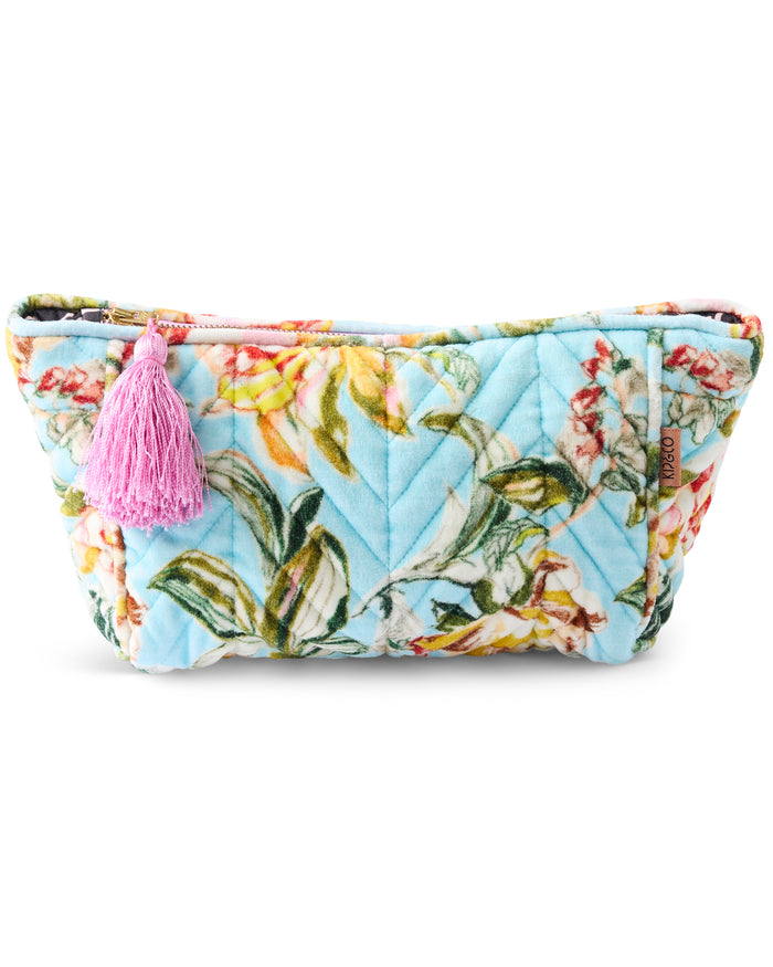 Somerset Blue Velvet Toiletry Bag