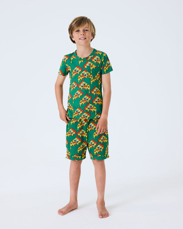 Mozzarella Kids Organic Cotton Short Sleeve Tee & Short Pyjama Set