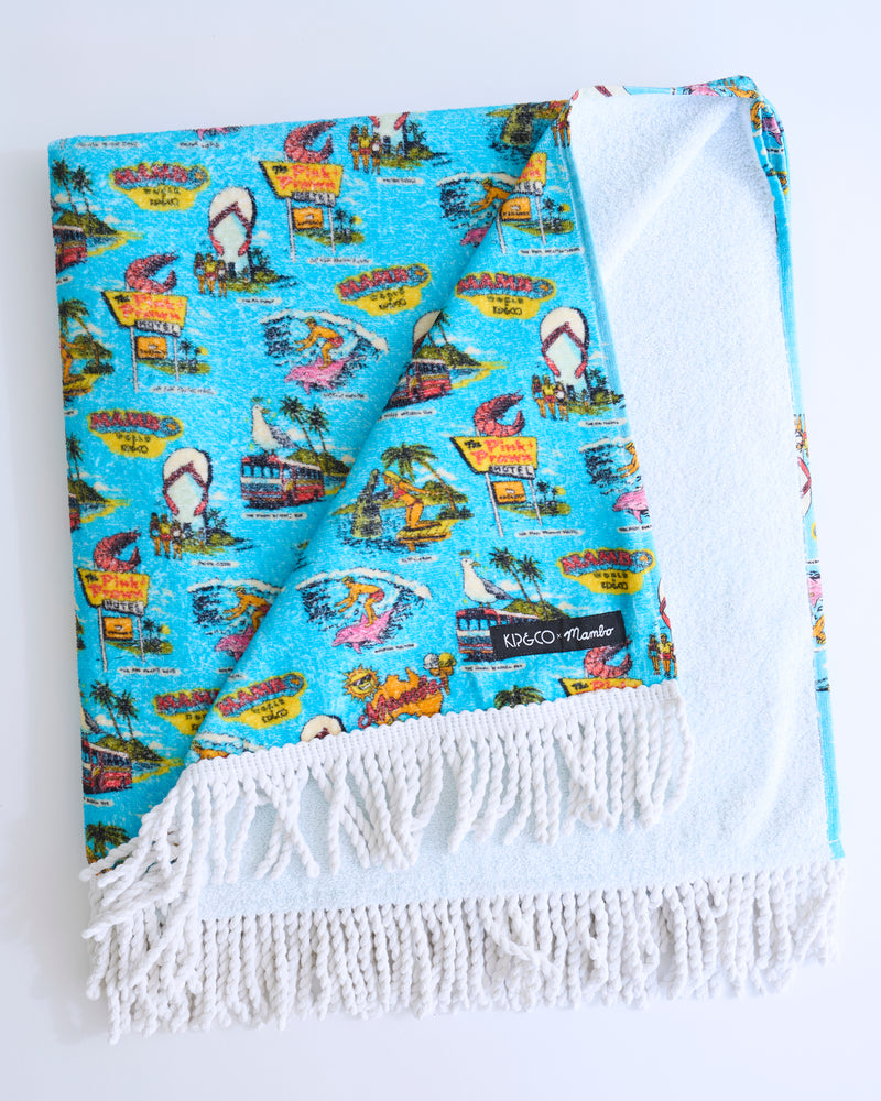 Kip&Co x Mambo Mambo World Printed Terry Beach Towel
