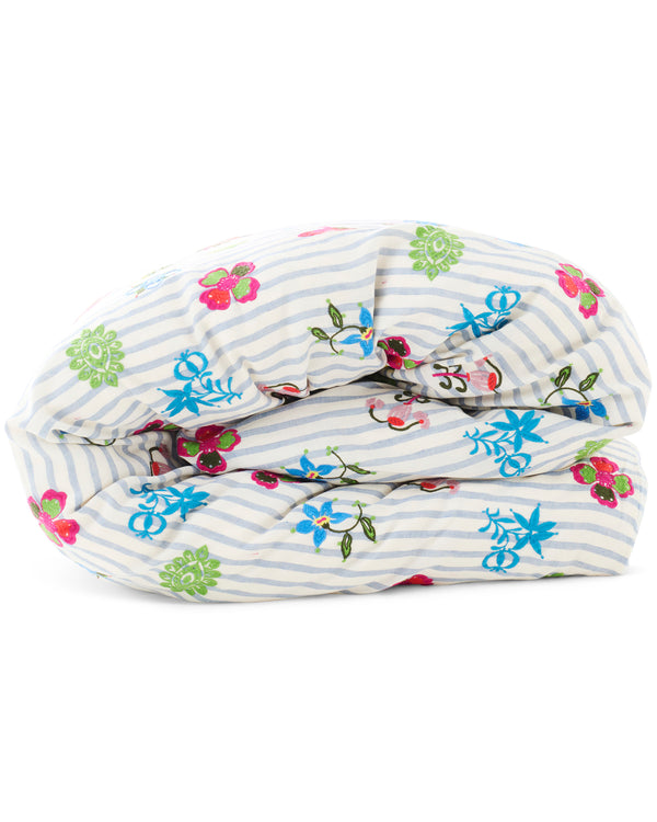 Kip&Co x Anna Spiro Malabar Floral Embroidered Linen Quilt Cover