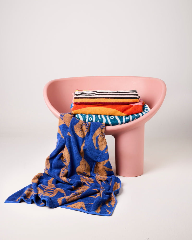 Casablanca Stripe Terry Beach Towel