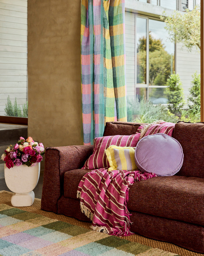 Wisteria Velvet Pea Cushion