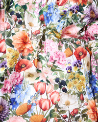 Cottage Garden Organic Cotton Fitted Sheet