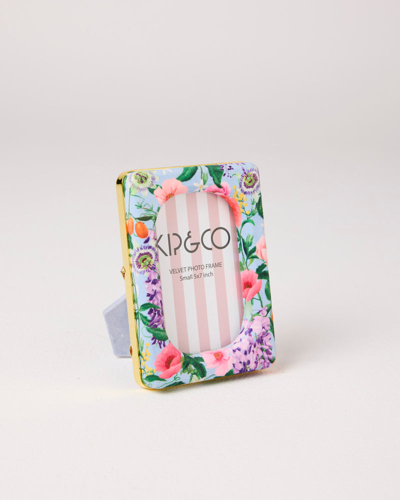 Spring In The Air Oval Velvet Photo Frame