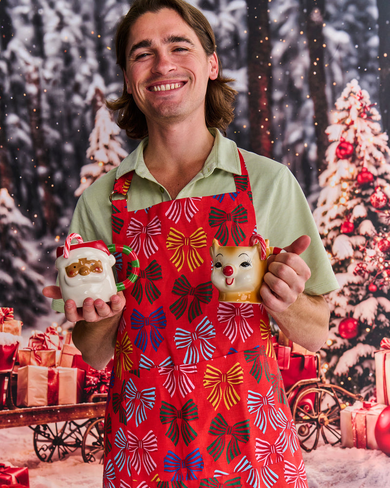 Festive Bow Apron