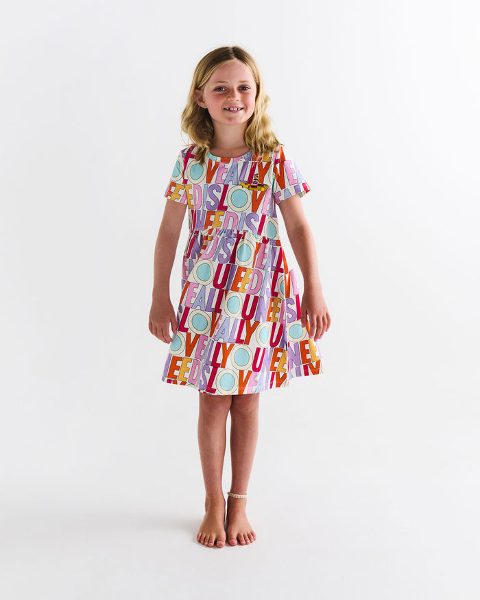 Kip&Co x The Beatles All You Need Is Love Organic Cotton Everyday Dress