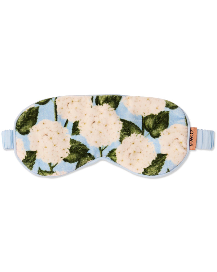 Hydrangea Blue Velvet Eye Mask